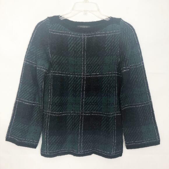 Ann Taylor Petite Wool Blend Color Block Sweater - Picture 1 of 11